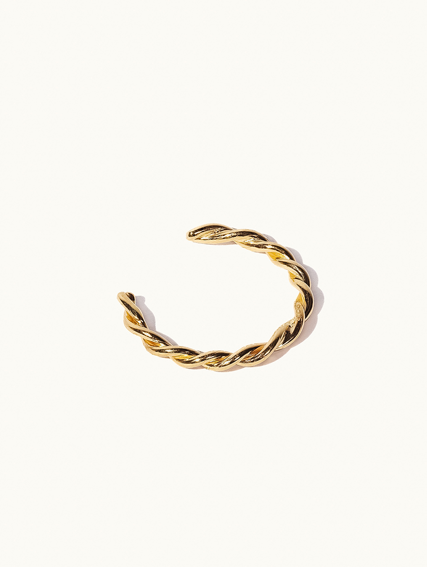 Aurious Gold Fine Double Twist Ring